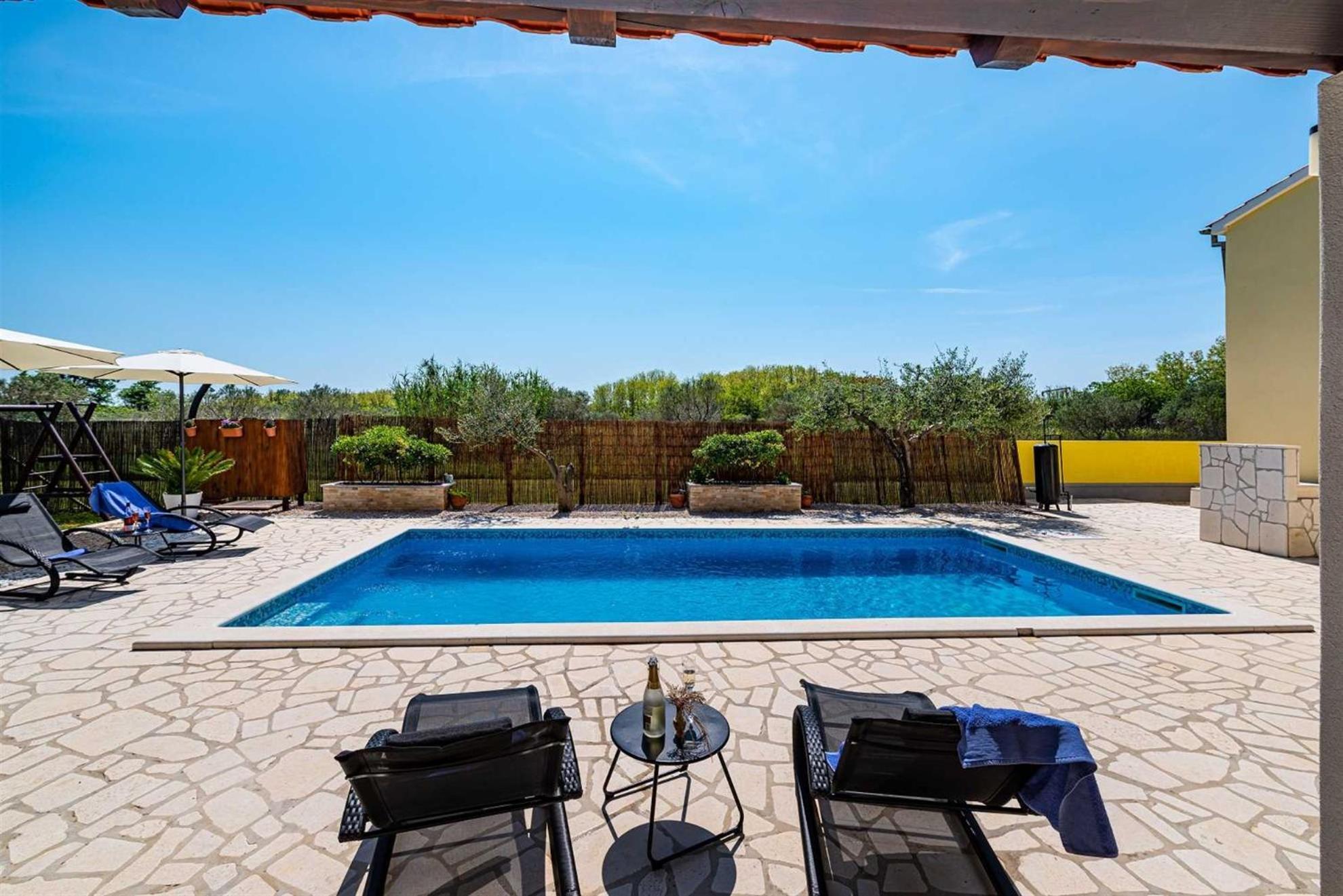 Apartment House Simoni With Pool, Zadar County Privlaka  Kültér fotó