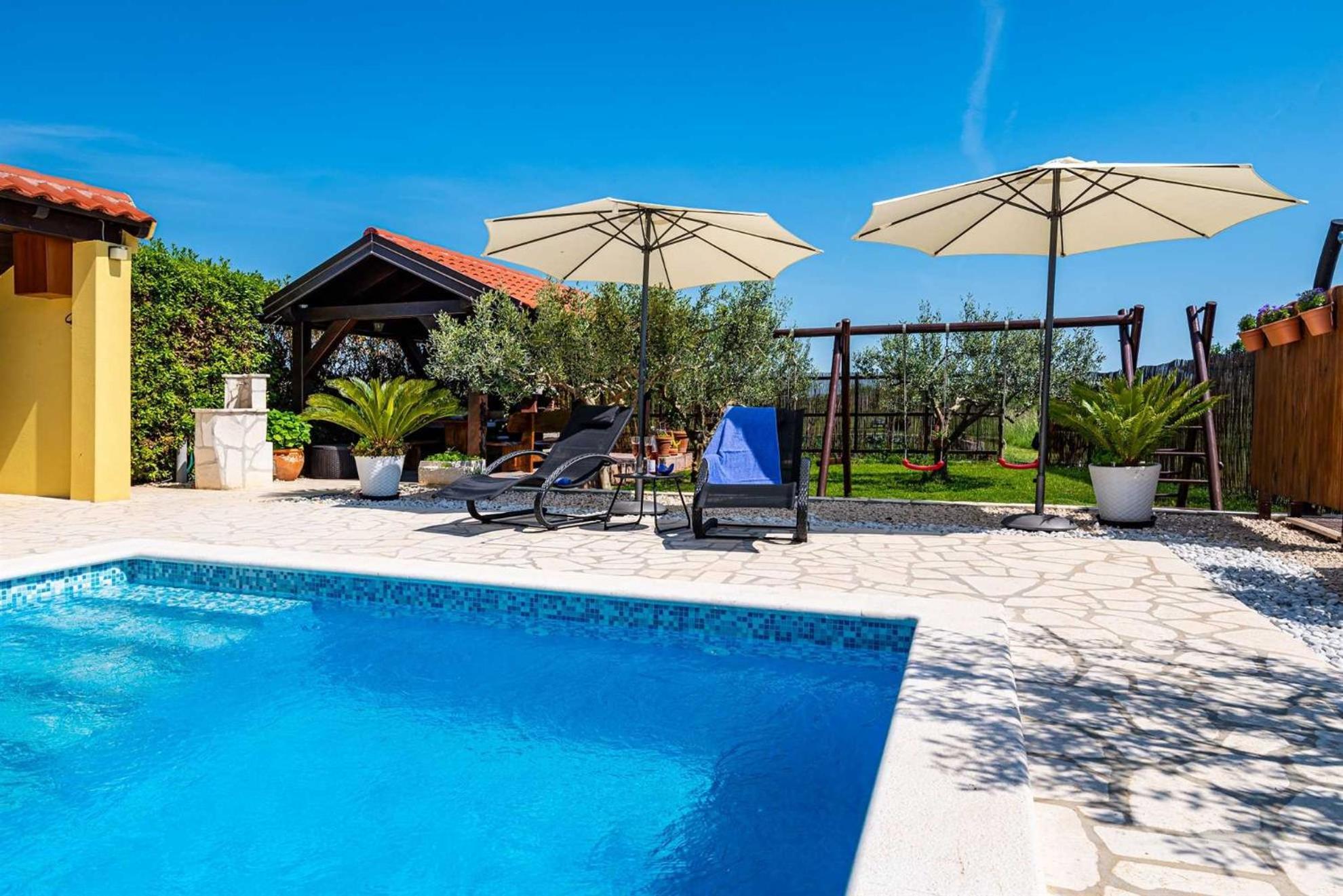 Apartment House Simoni With Pool, Zadar County Privlaka  Kültér fotó